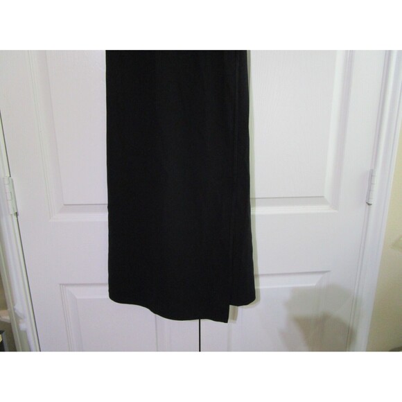 Dana Buchman Womens Wrap Dress Size 4 Black Sleeveless Tie Back - Picture 3 of 12